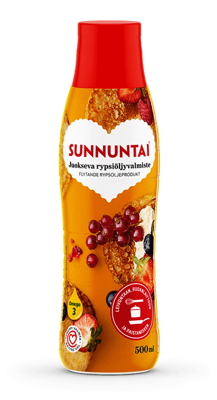 Sunnuntai juokseva rypsiöljyvalmiste 500 ml