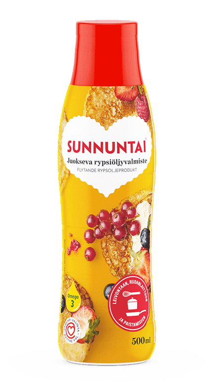 Sunnuntai juokseva rypsiöljyvalmiste 500 ml