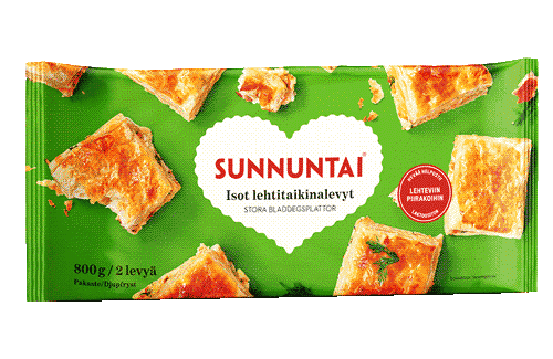 Sunnuntai isot lehtitaikinalevyt 800 g