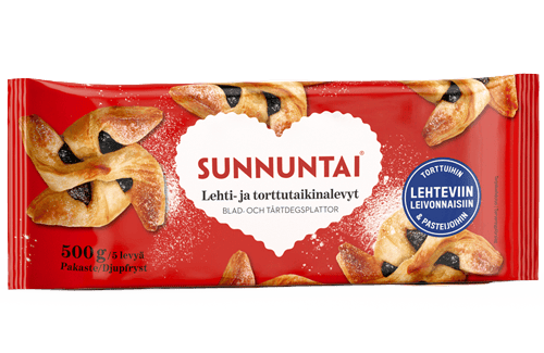 Sunnuntai lehti- ja torttutaikinalevyt 500 g
