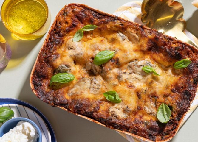 Quattro formaggi lasagne