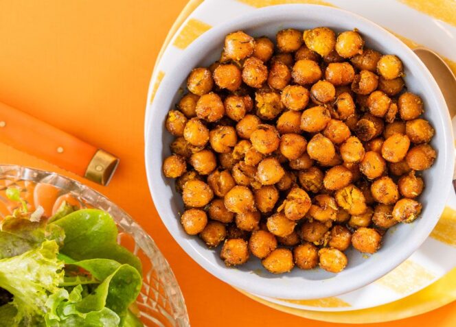 Rapeat kikherneet air fryerissa