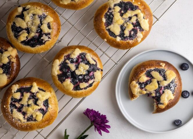 Mustikka-vaniljapullat